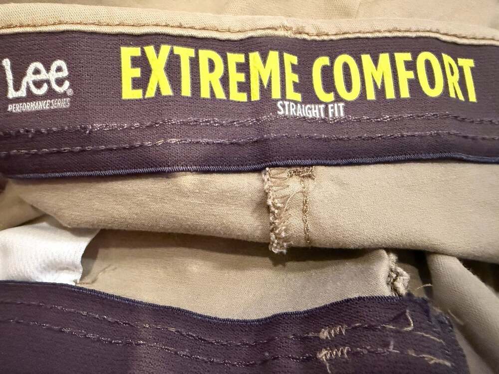 Lee Extreme Comfort Pants Men's 40x34 Tan Straight Fit - Picture 7 of 9